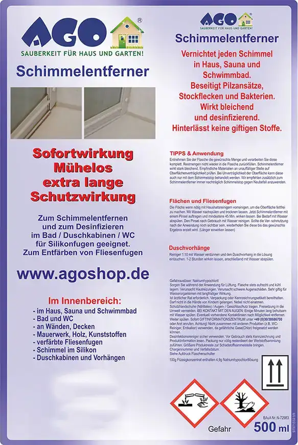 ABACUS Schifo Schimmelentferner mit Aktiv-Chlor Set 3tlg. 